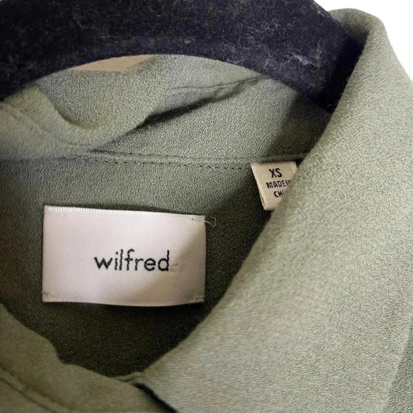 Aritzia Wilfred Josephine Long Sleeve  Puff-sleeve Button Down Blouse Size XS - Picture 11 of 12